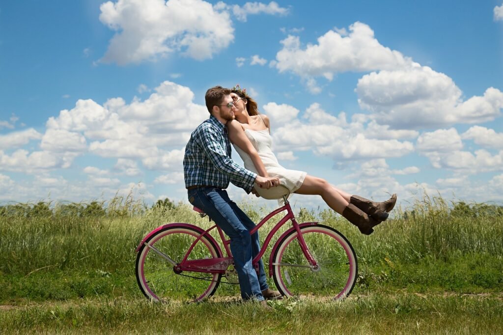 Are You a Perfect Couple? A couple who is on a bike