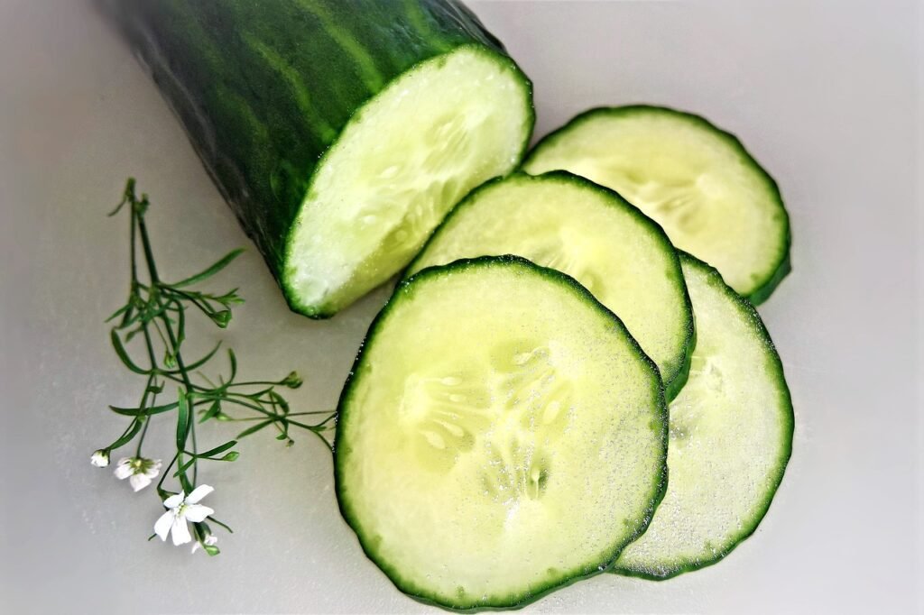 Cucumber is a one of the natural solution for Dark Circles Under Eyes