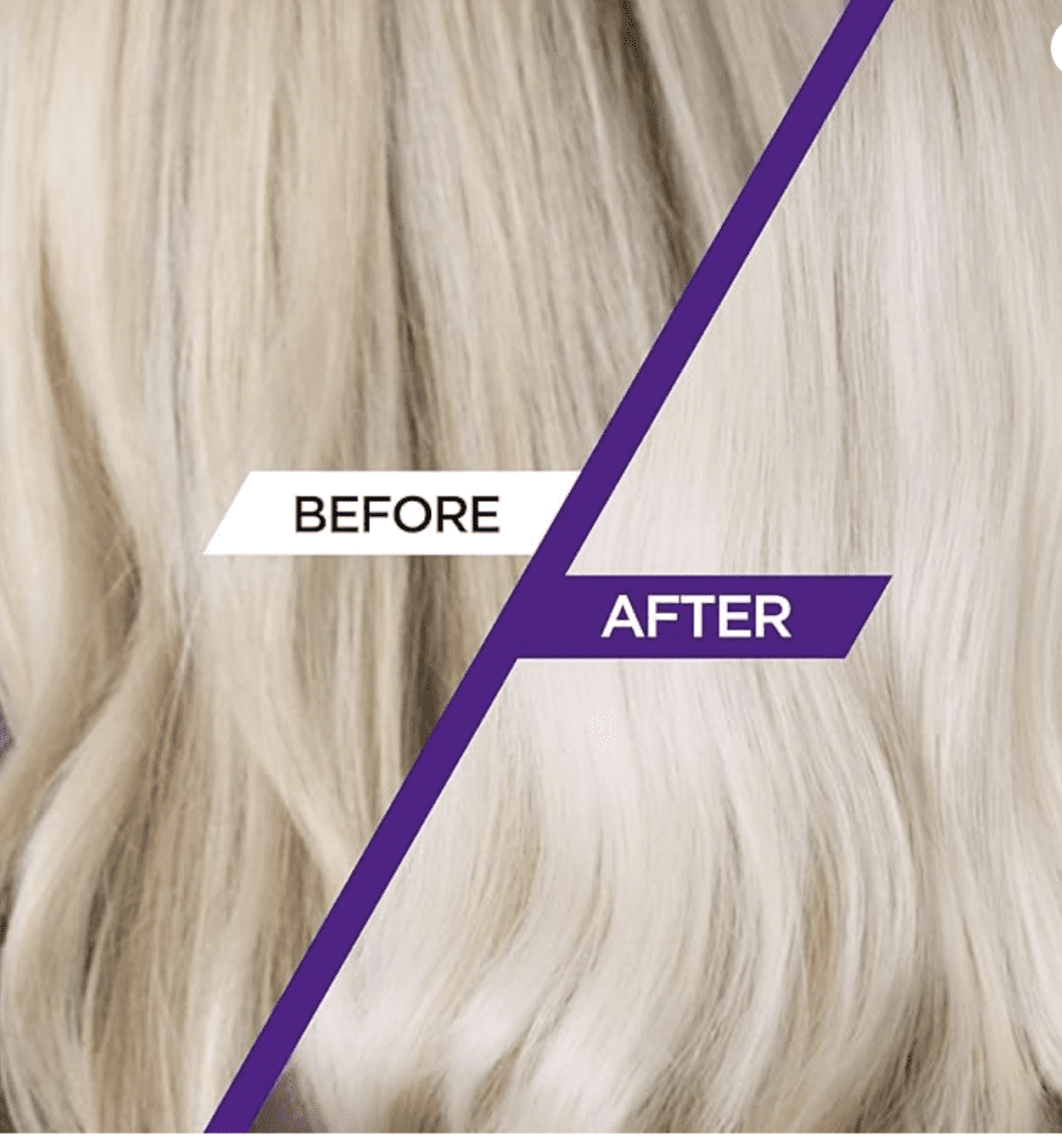 Provoke Purple shampoo before and after